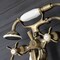 Kingston Brass KS246AB Wall Mount Clawfoot Tub Faucet with Hand Shower, Antique Brass KS246AB - alternate 5